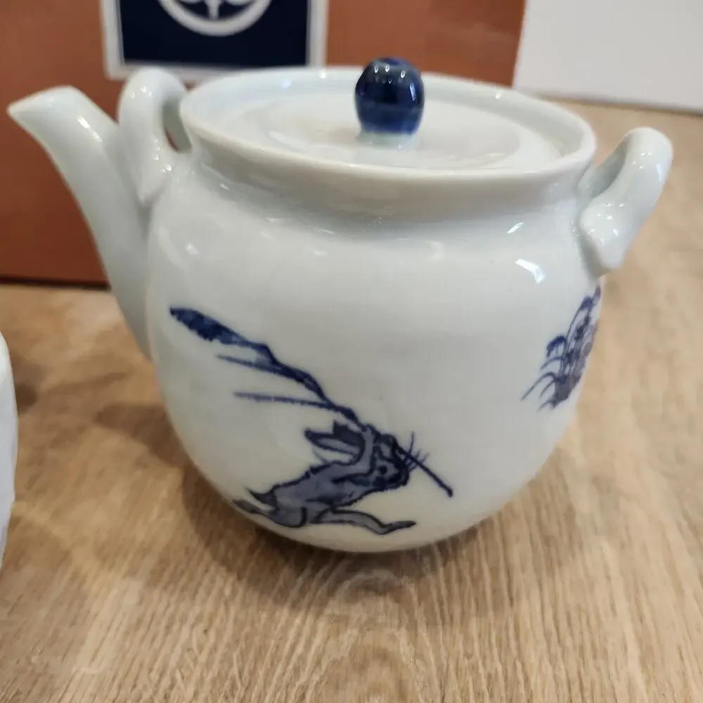 Kyoto Kiyomizu Ware Kozanji Choju-giga Scroll Of Animals Sencha Tea Tachikichi